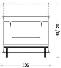 COR Кресло с обивкой из ткани с клапаном Floater sun-id-1418313 - Вид №2