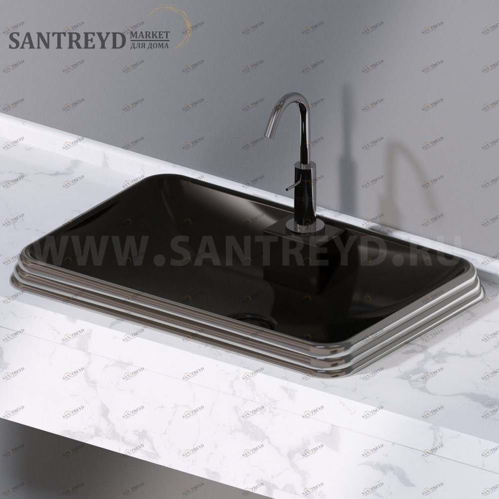 L612253 Накладная раковина под столешницу  прямоугольная A. e T. Italia GLASS AeT ITALIA