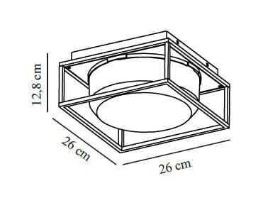 Алюминиевый наружный потолочный светильник Nordlux Griffin ARCH-00088225 - Вид №4