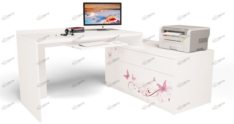 Стол модульный ABC-KING Г Тумба 400+800 Фея правый 4631147959225