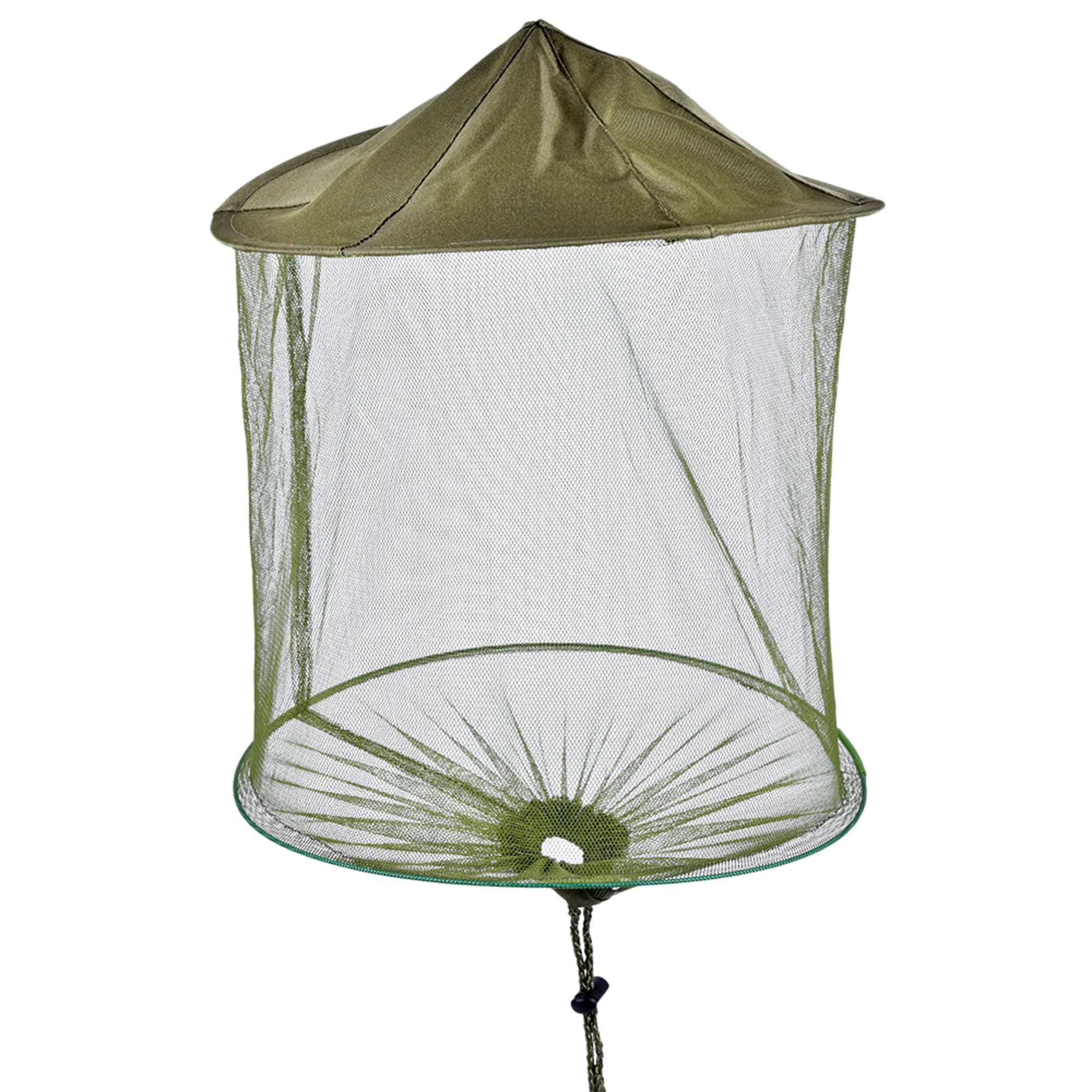 86260032 Шляпа-накомарник с кольцом и шнуром полиэстер, цвет зеленый Santreyd  - Вид №1