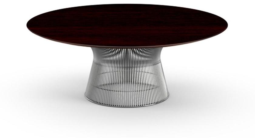 KNOLL Круглый журнальный столик из стали и дерева Platner sun-id-1509004 - Вид №2