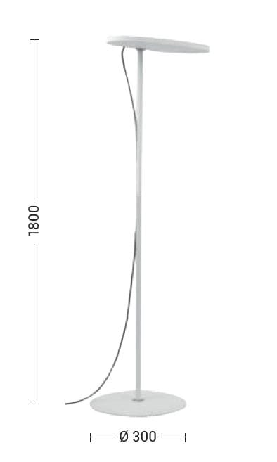 Алюминиевый светодиодный торшер с регулируемой яркостью Rossini Illuminazione BALA ARCH-00138776 - Вид №2