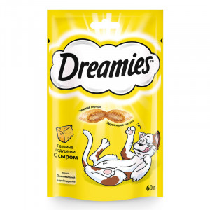 ПР0021531 Лакомство для кошек лакомые подушечки с сыром 60г Dreamies