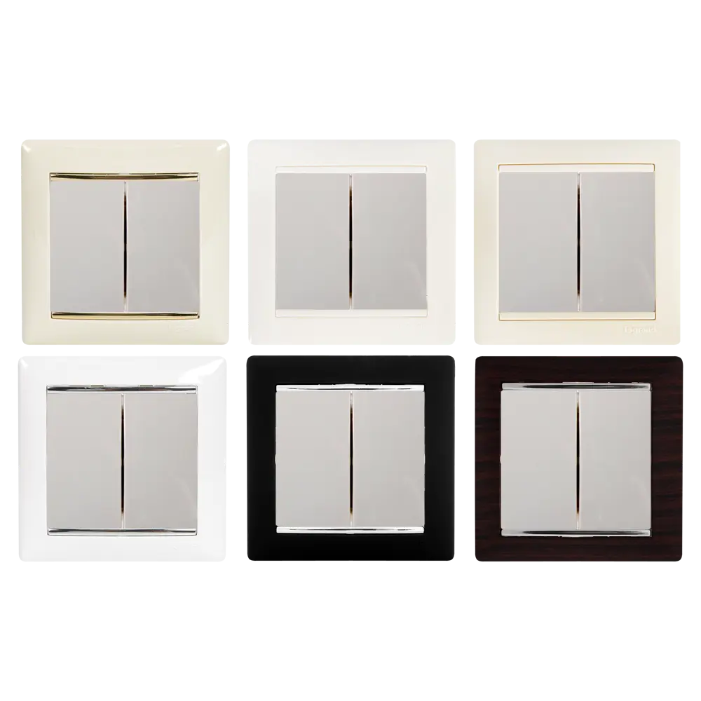 Выключатель двухклавишный Legrand Valena Classic слоновая кость 11273696 STLM-1118351 - Вид №1