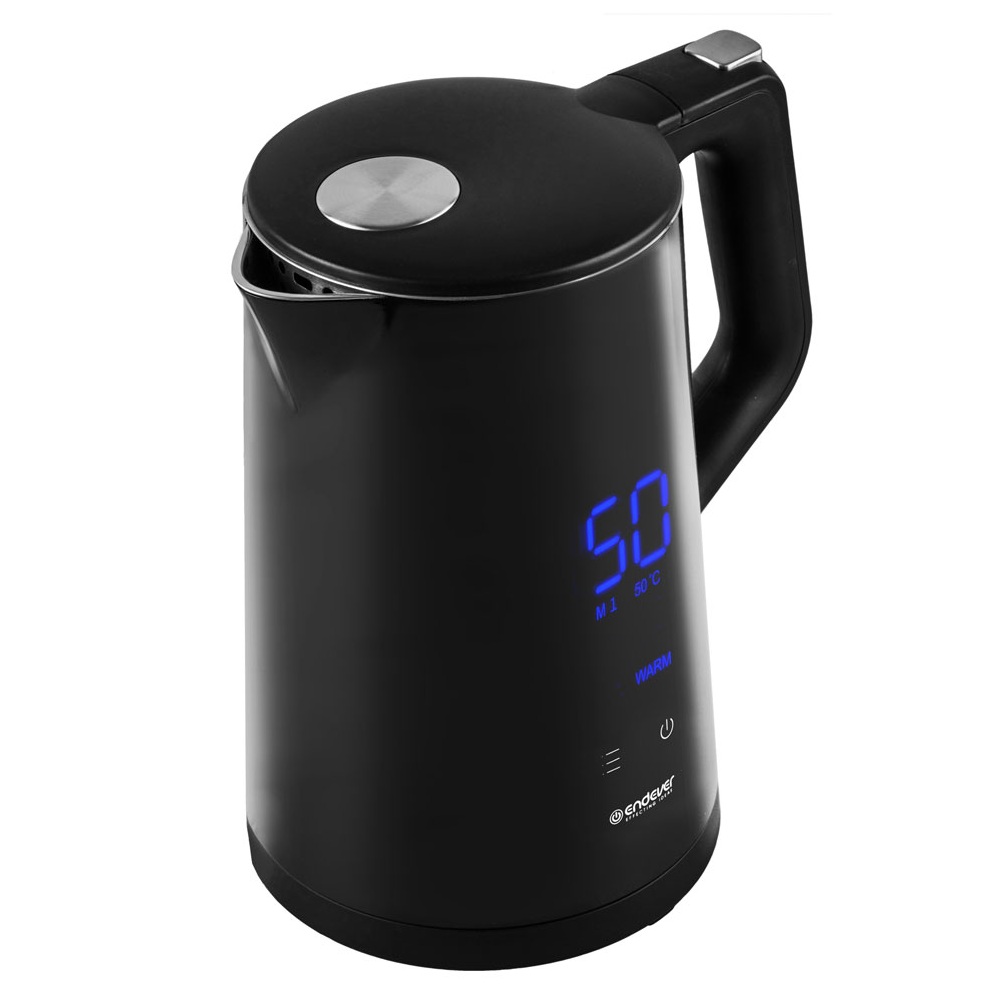 9973840 Электрочайник Endever Skyline KR-258S черный STDN-0056401 - Вид №1