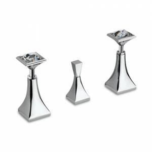 44061 Встроенный монокомандный смеситель для биде с автоматическим донным клапаном, ручка Сваровски EFFEPI RUBINETTERIE Chic diamante