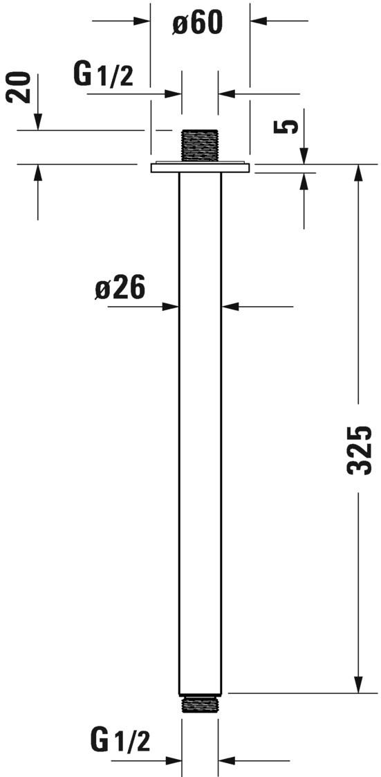 Duravit Подвесной кронштейн для душа sun-id-1498149 - Вид №8