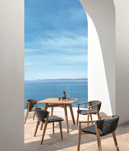 Ethimo Садовый стол из тикового дерева Knit Knittq01 - Вид №4