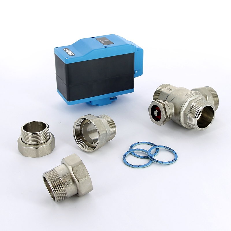 Кран шаровой с разъемными соединениями НН трехходовой MODULO COMPACT с сервоприводом EMMETI 1/2" 01425806 - Вид №5