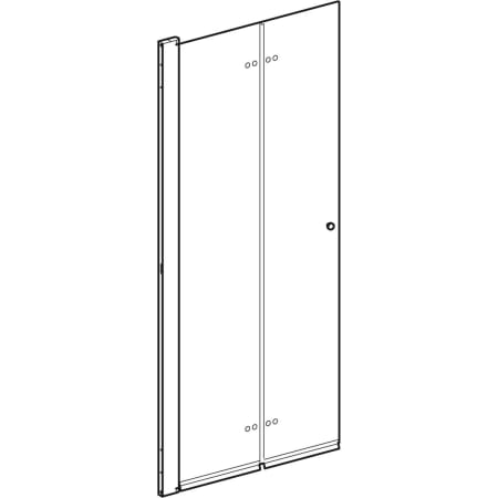 501.854.00.5 Складная дверь IDO Showerama 10-11 Geberit  - Вид №1