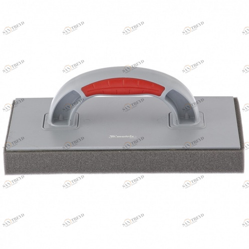 Терка пластмассовая MATRIX губчатое покрытие 30мм 270x130мм двухкомпонентная ручка 12396