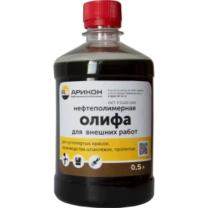 Олифа Арикон Оксоль для наружных работ 0,5 л 88977449