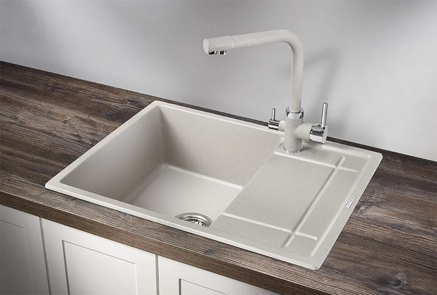 6501, БАЗАЛЬТ, кухонная мойка, кварц GRANULA 6501-ST146