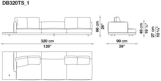 B&B Italia Кожаный диван Dock sun-id-1441060 - Вид №101