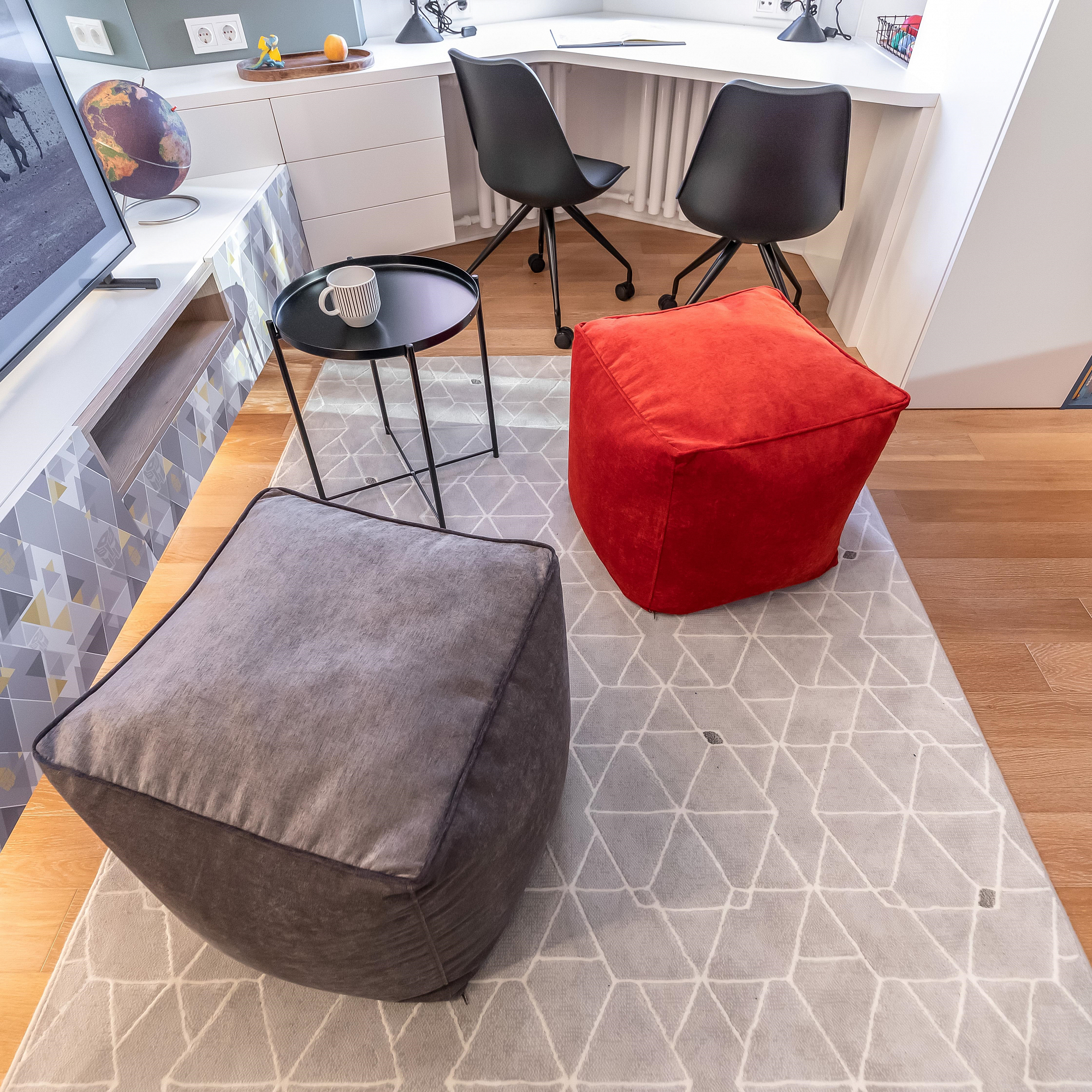 Пуфик-куб 50х50 серый МАСТЕРСКАЯ КРЕСЛО  335299 Серый Santreyd  - Вид №3