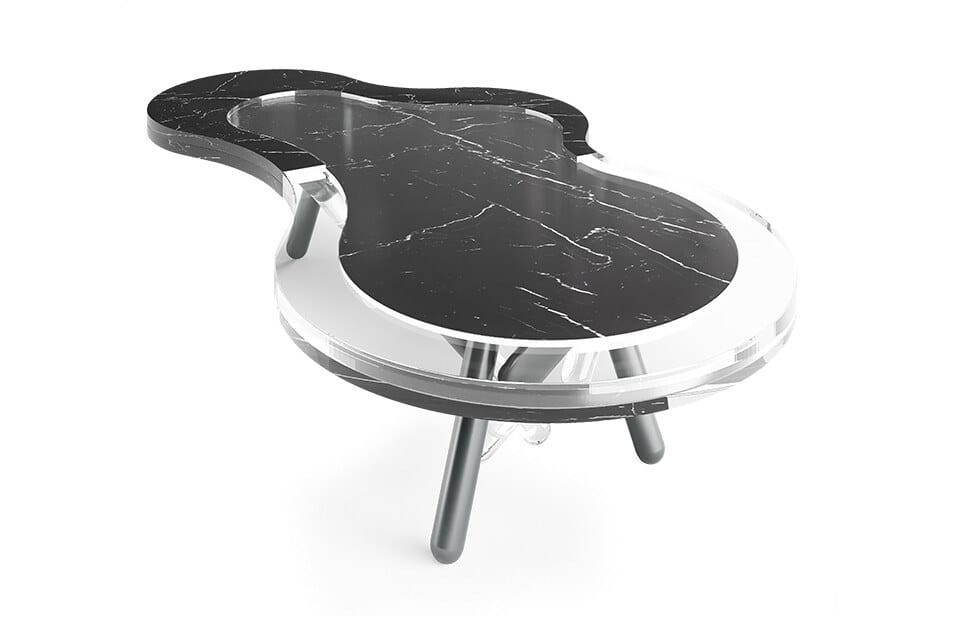 Мраморный низкий садовый столик Myface NESS ARCH-00110594 - Вид №7