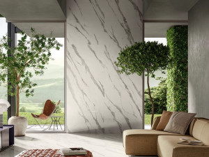 Пол / керамогранит с мраморным эффектом