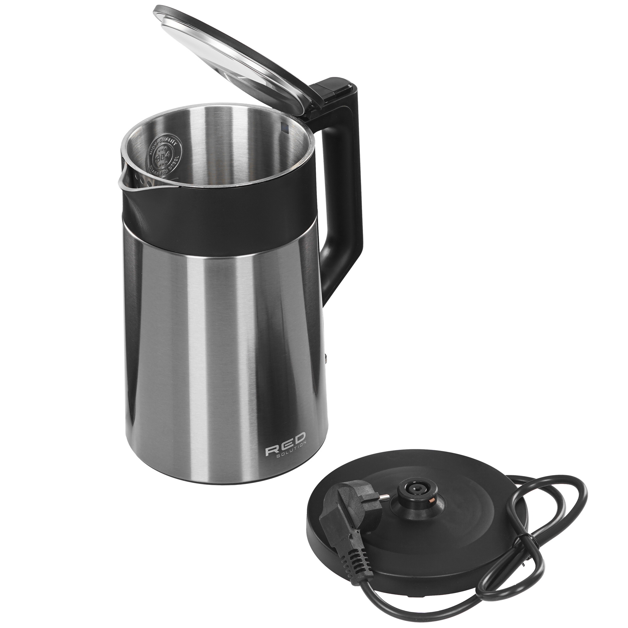 9209364 Электрочайник RED SOLUTION RK-M114 серебристый STDN-0131490 - Вид №4