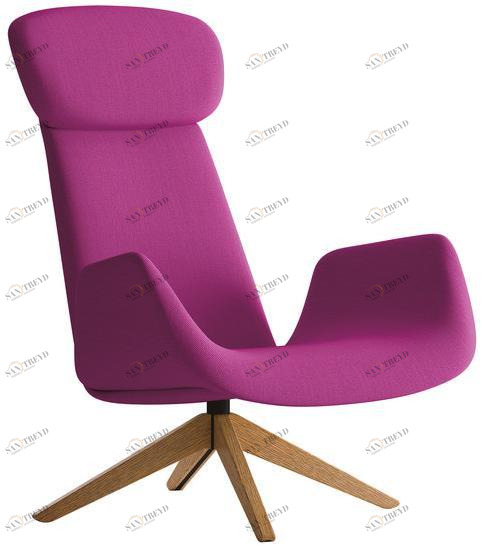 La Cividina Вращающееся кресло из ткани с подлокотниками Myplace 9054/9060