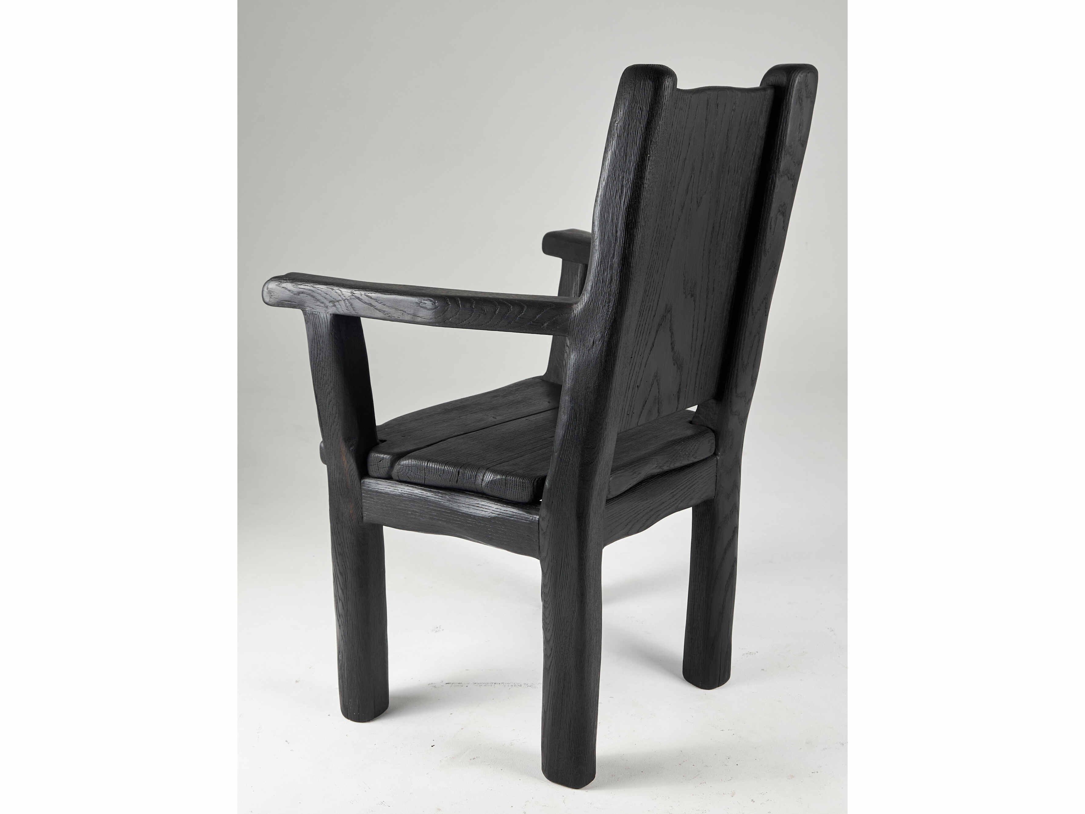 Дубовый стул с подлокотниками Logniture Leszy ARCH-00126037 - Вид №3