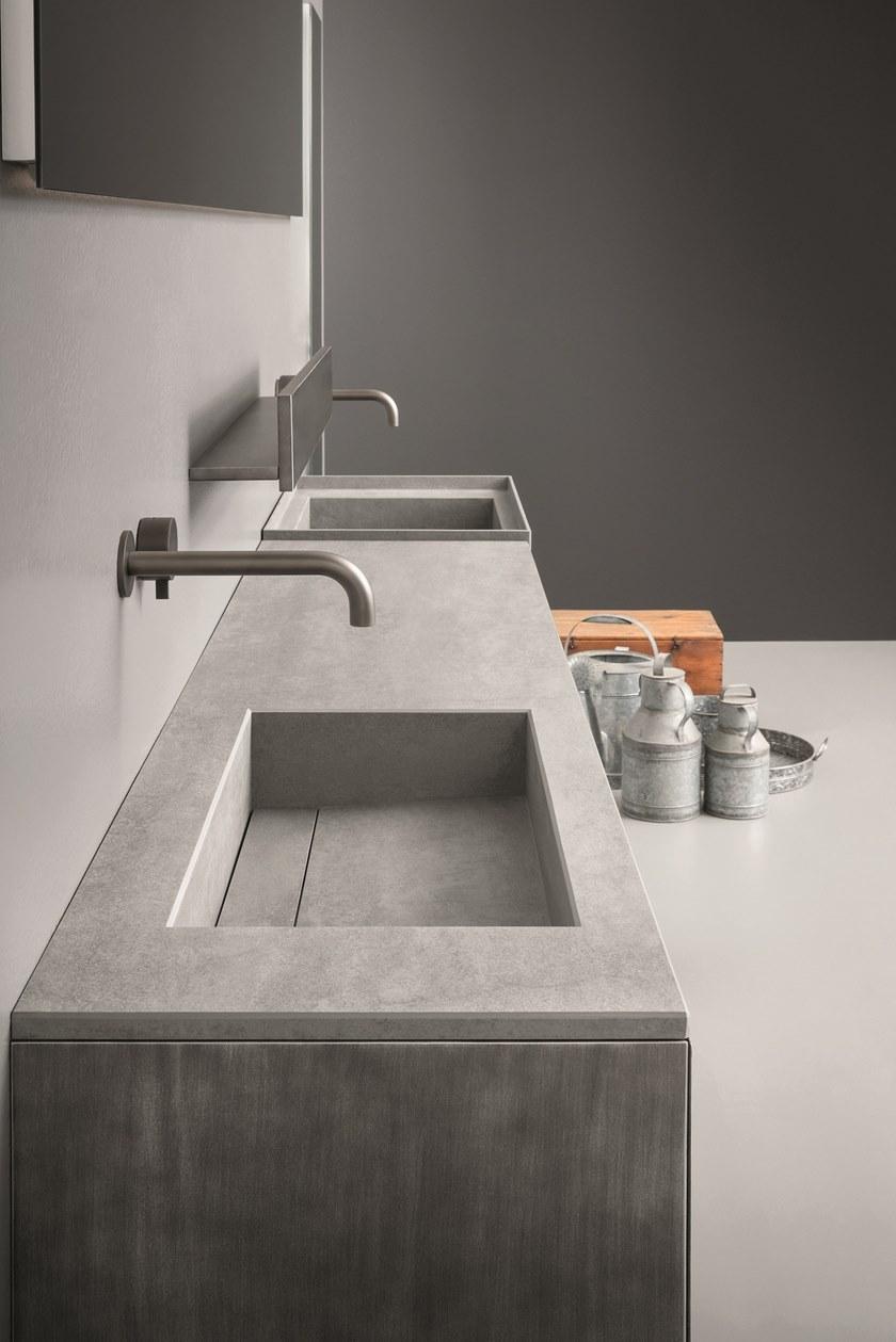 NOVELLO Двойная настенная тумба под умывальник из ламината® с ящиками Craft 2.0 sun-id-1346827 - Вид №2