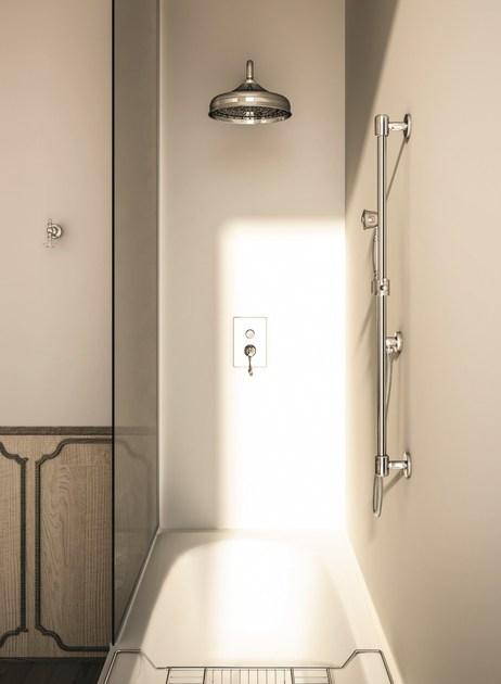 Fir Italia Смеситель для душа на 2 отверстия из хромированной латуни с тарелкой Melrose 70 sun-id-1423249 - Вид №1