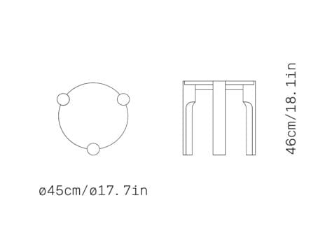 Круглый деревянный журнальный столик Omelette Editions Domus ARCH-00053734 - Вид №9