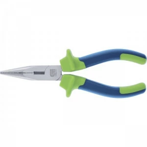 Длинногубцы прямые 160 мм двухкомпонентные рукоятки СИБРТЕХ