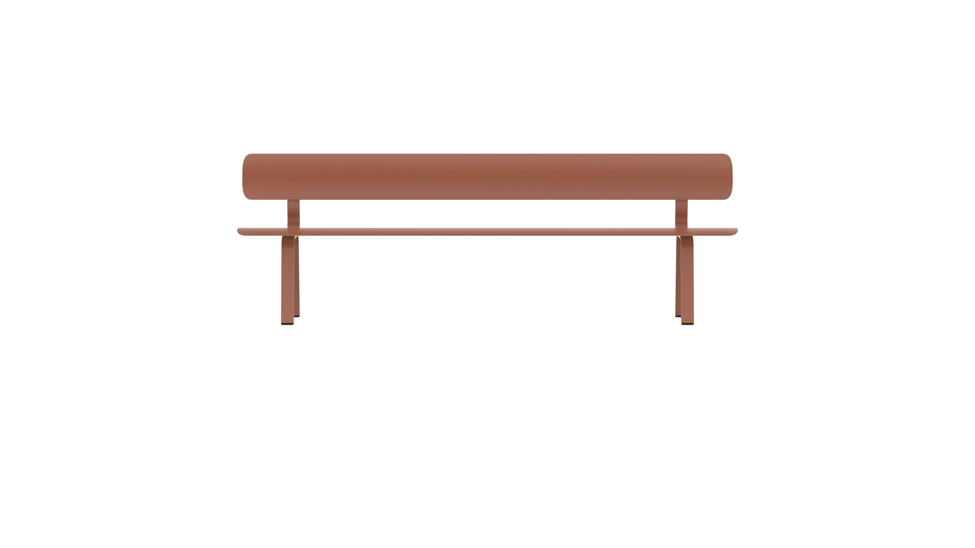 Стальная скамья с порошковым покрытием со спинкой FUNCTIONALS BEN ARCH-00041367 - Вид №72