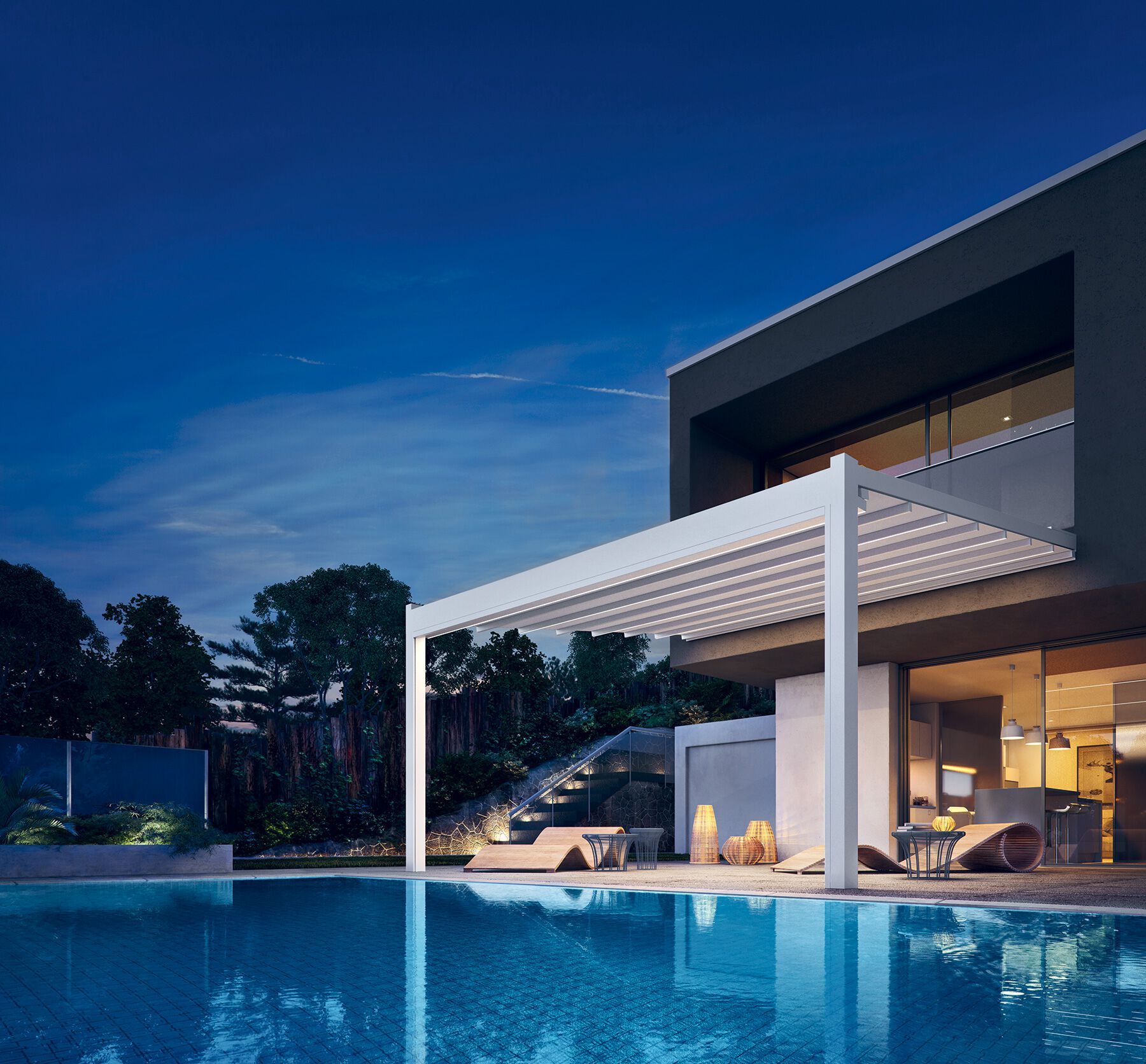 Алюминиевая беседка с раздвижной крышкой Pratic Перголы ARCH-00057101 - Вид №3