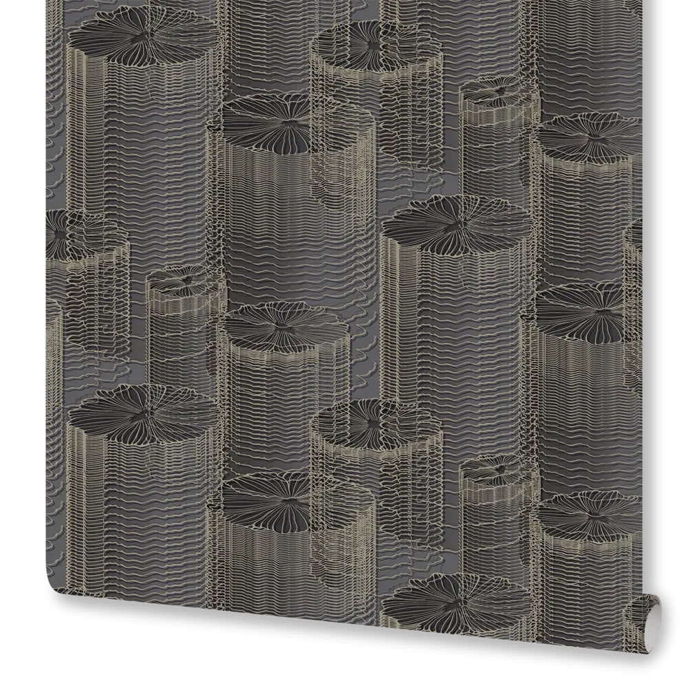 Обои флизелиновые черные Flow 1.06 м м OR8024-22 ORNAMY STLM-2061963