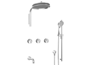 Встраиваемый термостатический набор для ванны с ручным душем