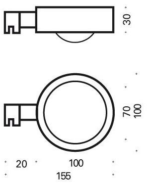 Top Light Регулируемая зеркальная лампа Lens sun-id-1363722 - Вид №1