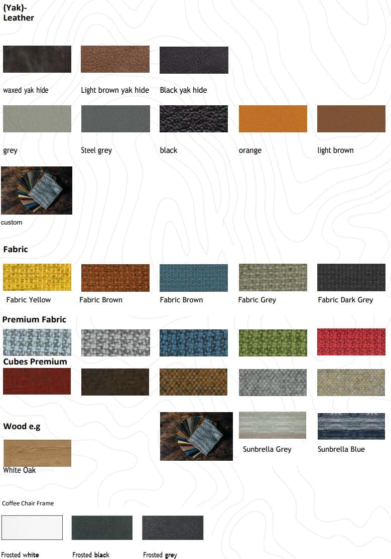 Подвесное сиденье из дерева и кожи яка KVN Design Furniture Nomadic ARCH-00070629 - Вид №1