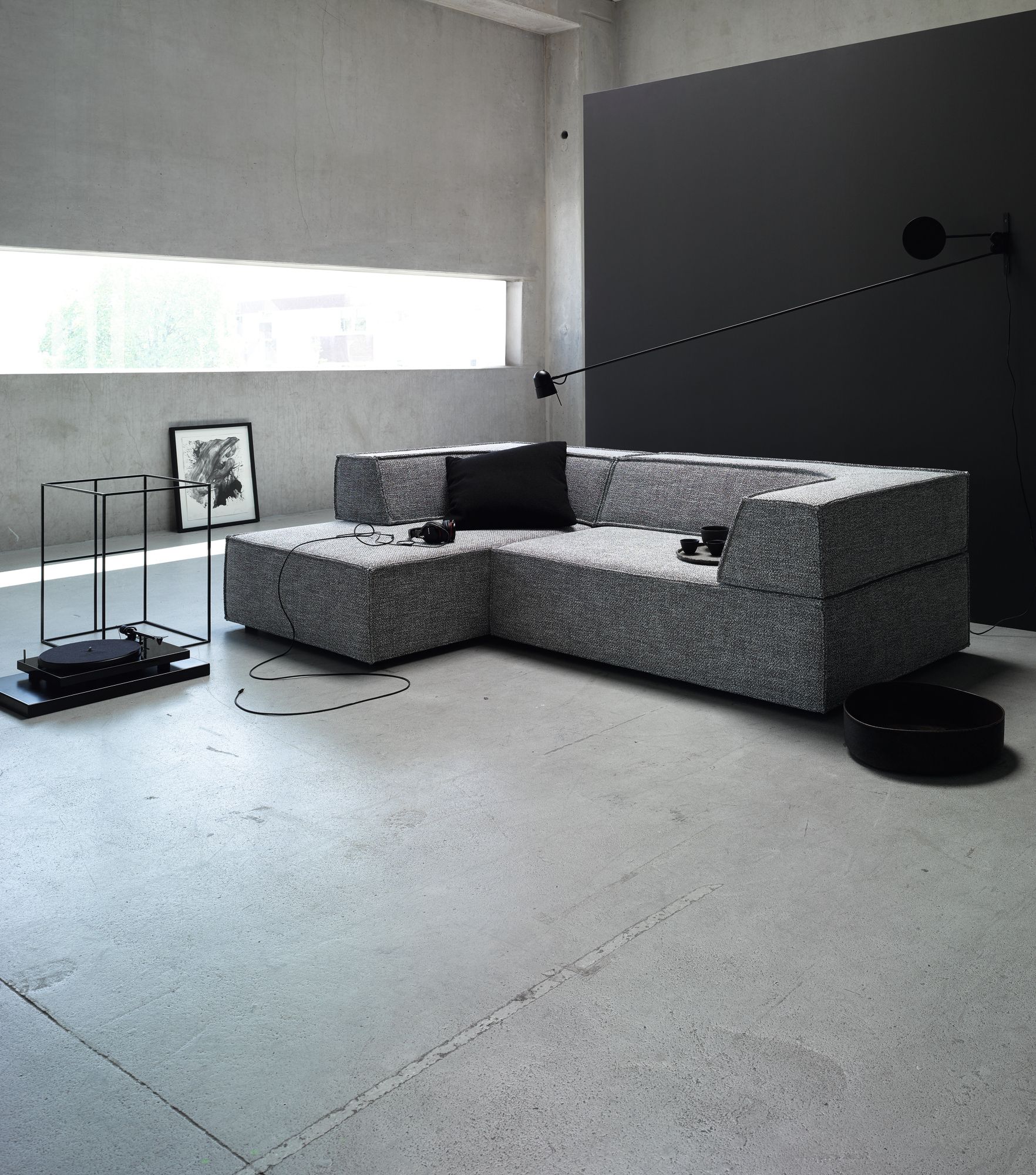 Тканевый диван с полуостровом COR трио ARCH-00133559 - Вид №2