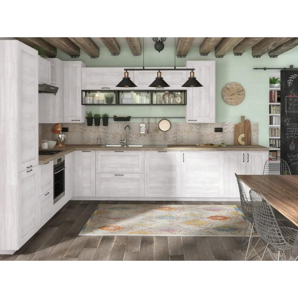 Фасад для кухонного ящика Фатеж 39.7x38.1 см Delinia ID ЛДСП цвет белый 82011233 STLM-2090769 - Вид №7