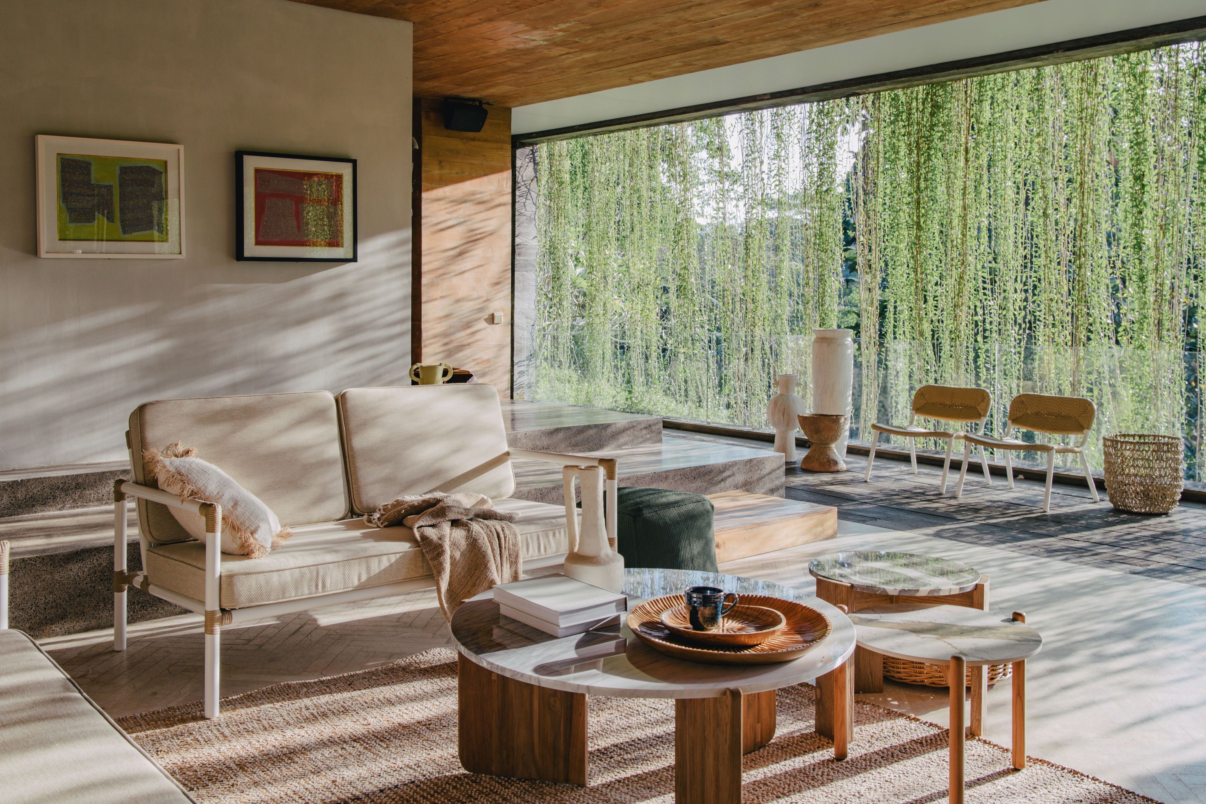 Круглый стол из тикового дерева с керамогранитом cbdesign Stylo ARCH-00008265 - Вид №5