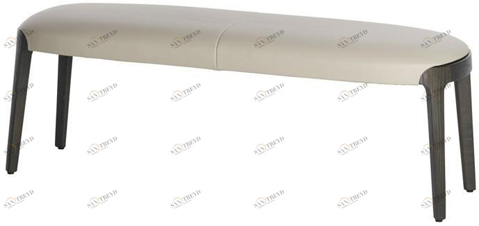 Potocco Мягкая кожаная скамейка Velis 942/02