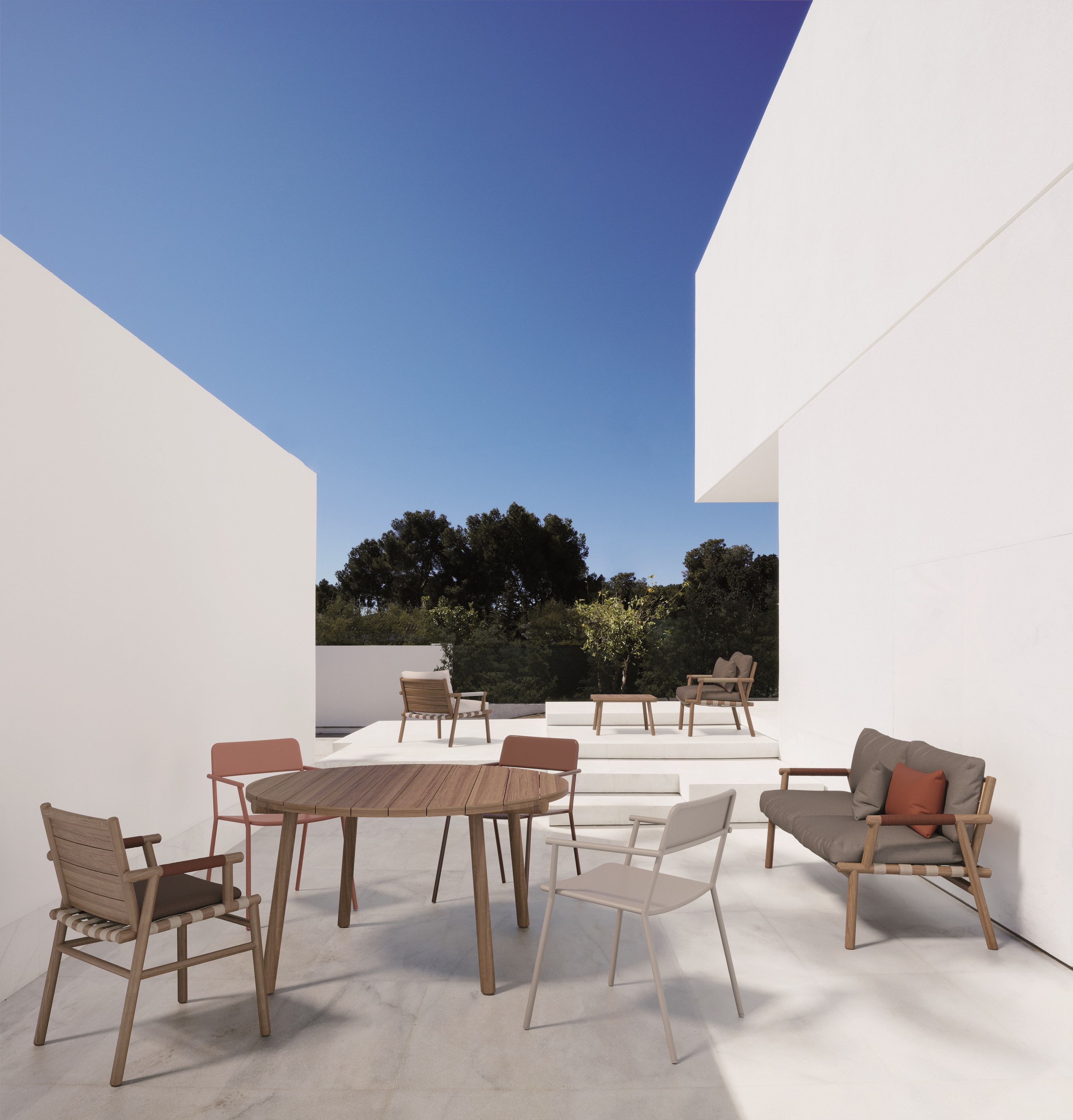 Стул для сада из тикового дерева с подлокотниками YAAZ Uz ARCH-00131019 - Вид №12