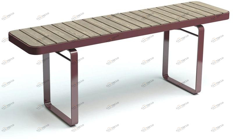 VESTRE Стол для общественных мест из стали и дерева Forum sun-id-1346174