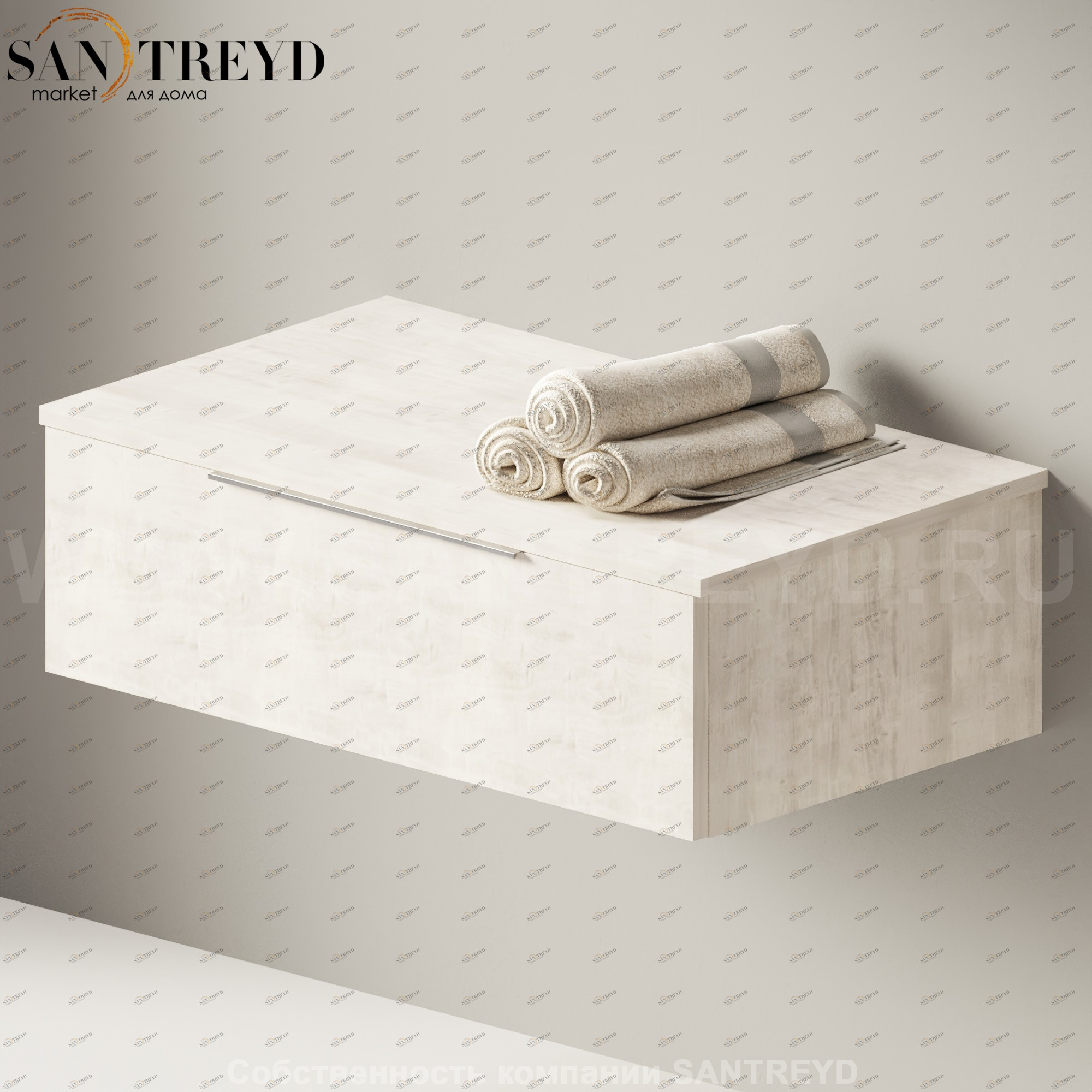 Flaminia BOX Настенная тумба 85 см с 1 ящиком BX289.WR Ceramica Flaminia BX289WR