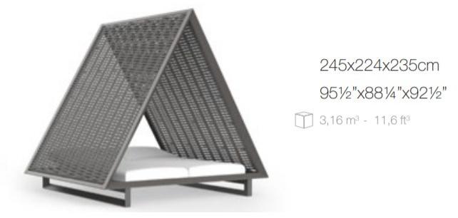 VONDOM Откидывающаяся грядка с зонтиком sun-id-1399283 - Вид №4