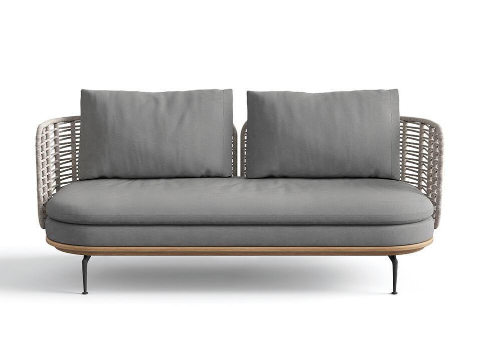 3-местный плетеный и тканый садовый диван Gloster ARCH-00089847 - Вид №1