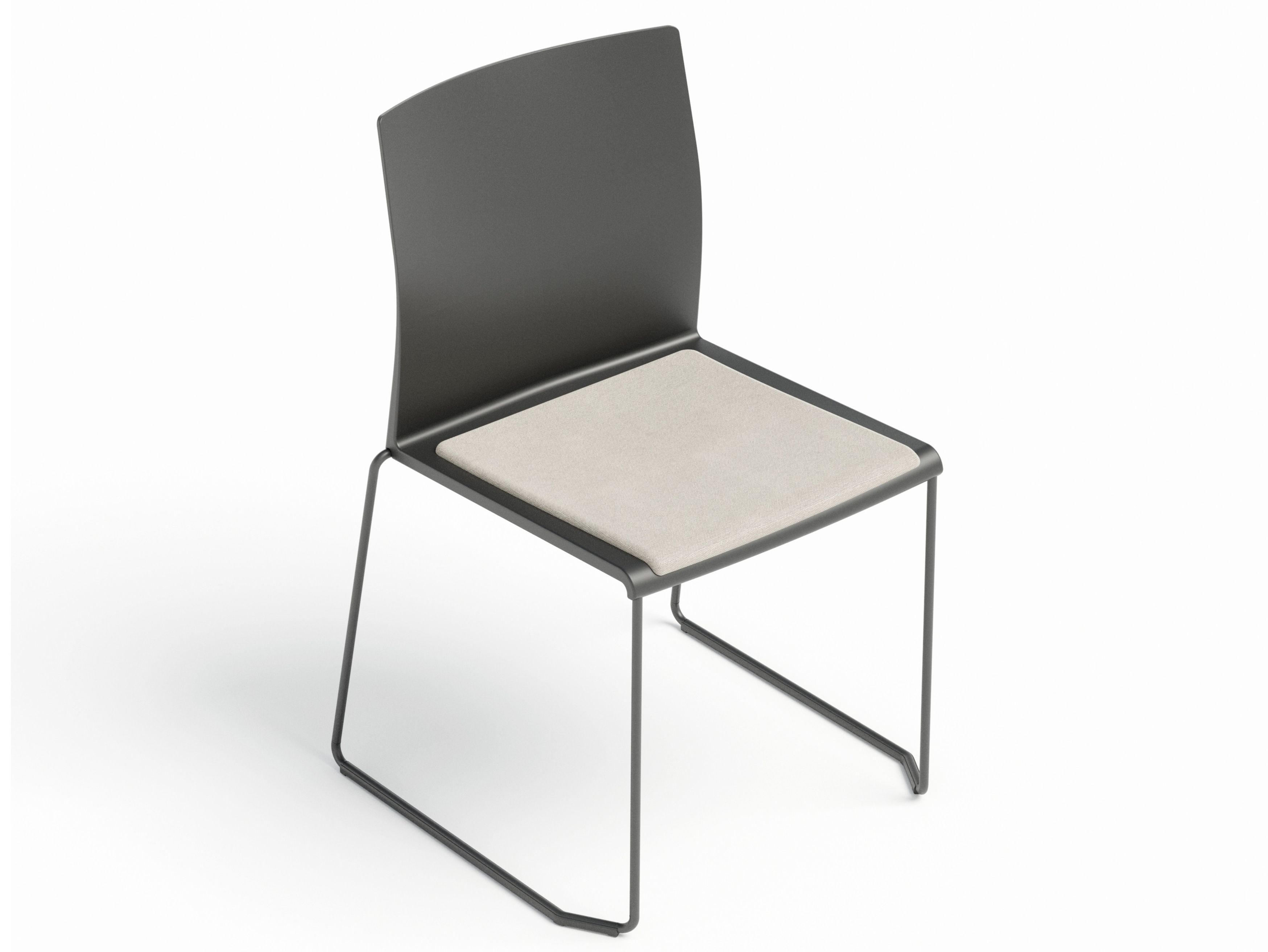 Штабелируемый стул из инженерного пластика с мягким сиденьем GABER Artesia ARCH-00086506