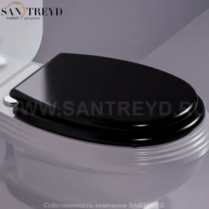 AR002D01NEROCR Крышка сиденье для унитаза Simas Arcade