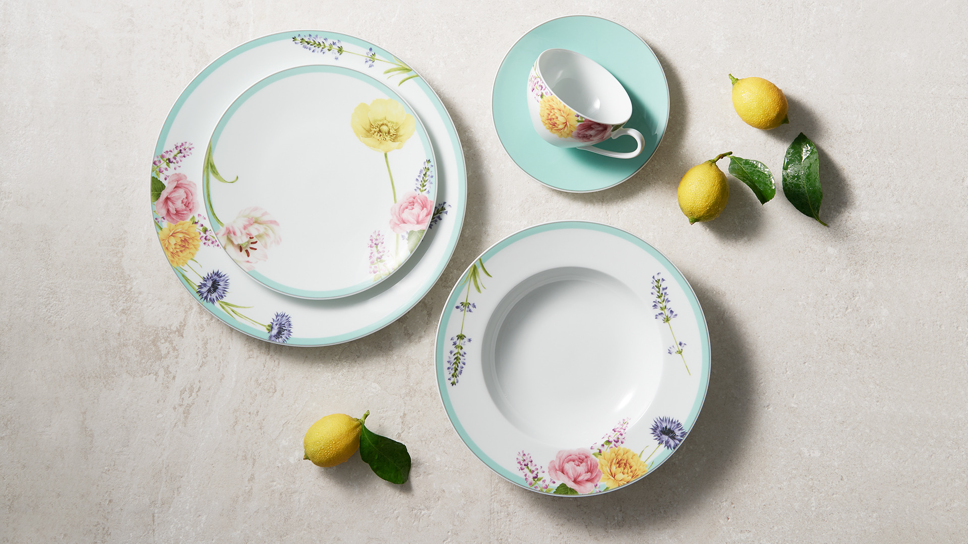 10637909 Noritake Тарелка суповая Noritake "Пикник в саду" 24см Фарфор  - Вид №1