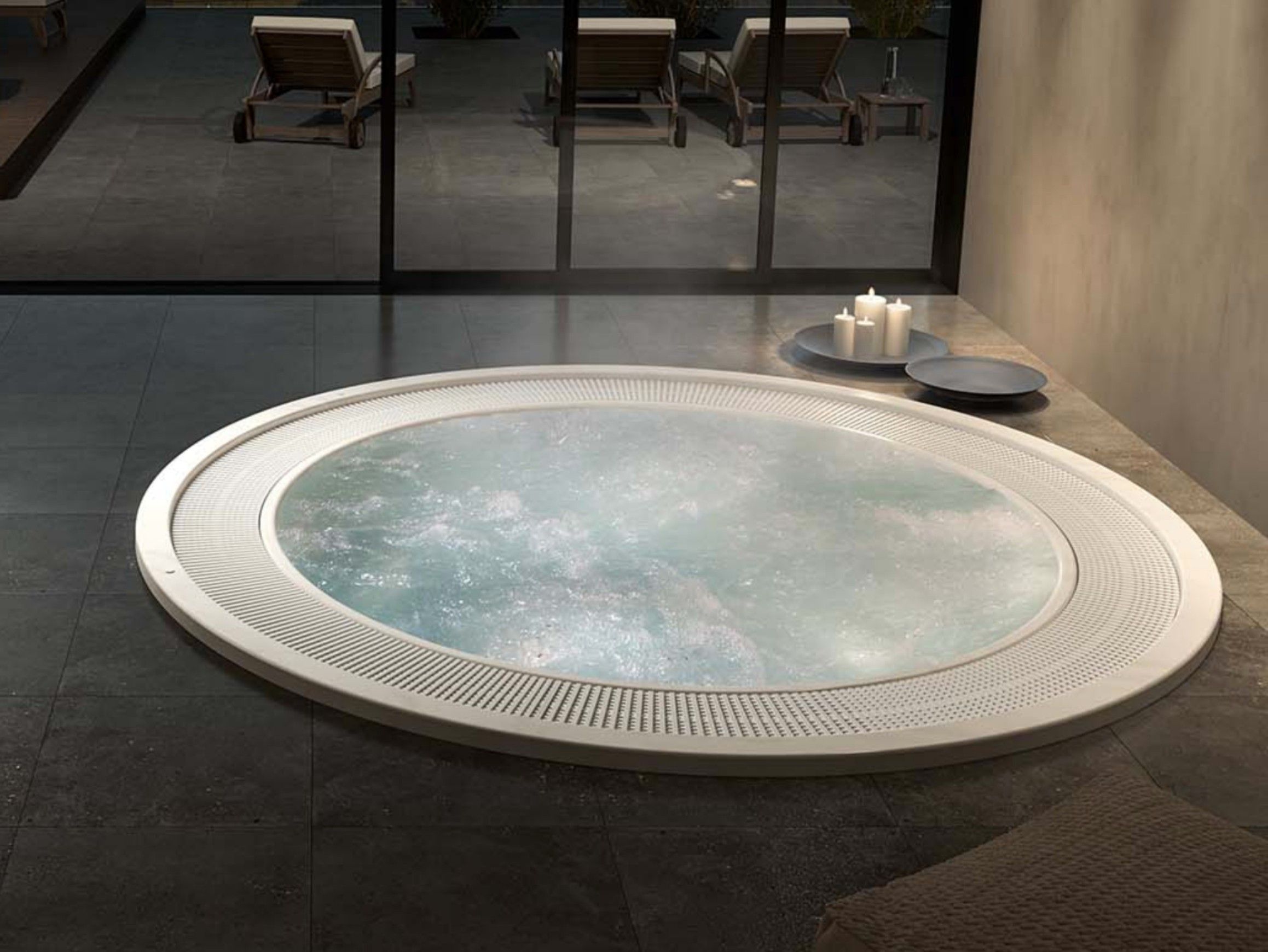 9-местный круглый мини-бассейн с хромотерапией Albatros FOREVER ARCH-00123496