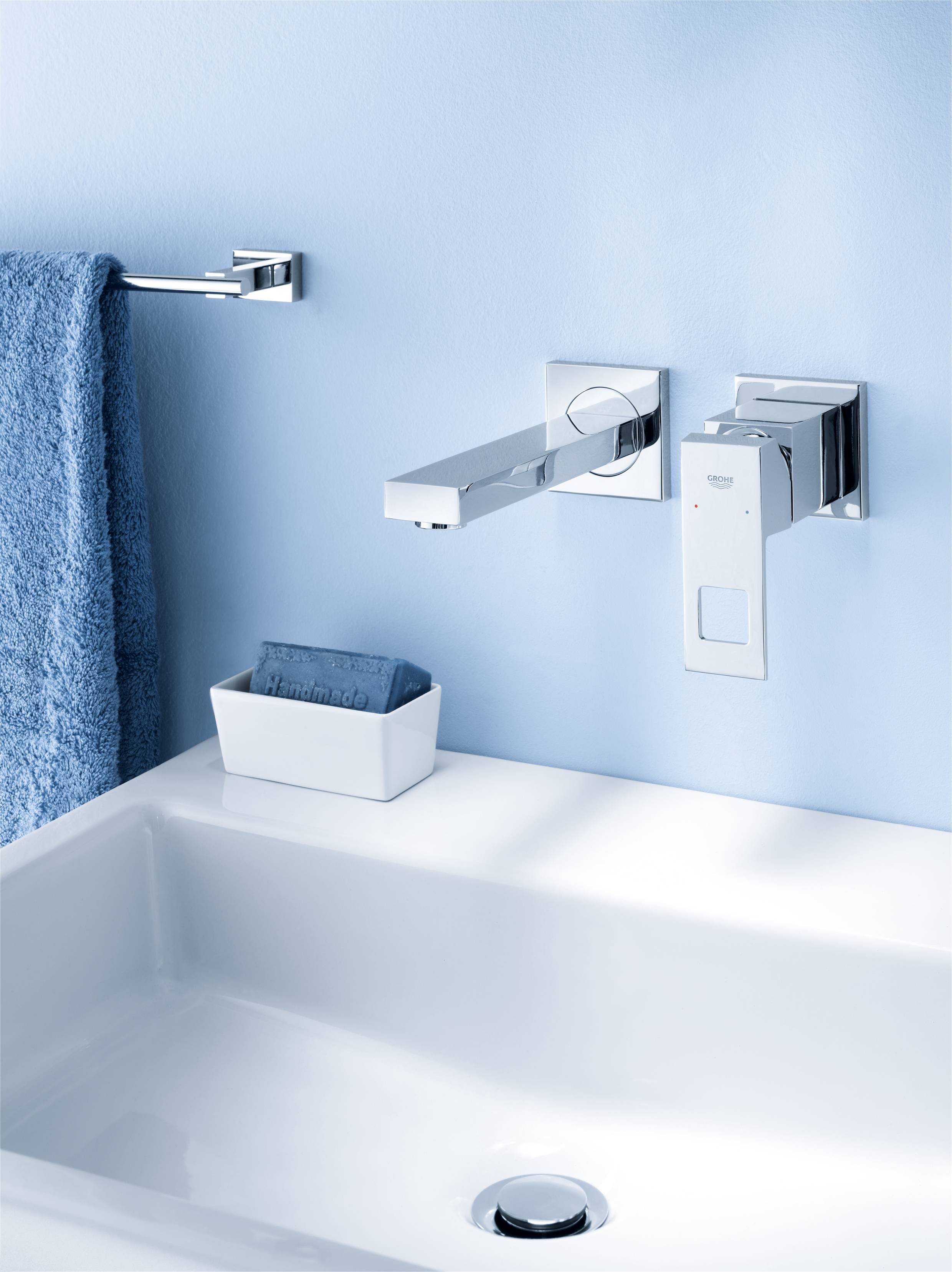 40509000 Держатель для полотенца Grohe Essentials Cube хром - Вид №1