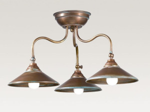 Регулируемая латунная светодиодная потолочная лампа